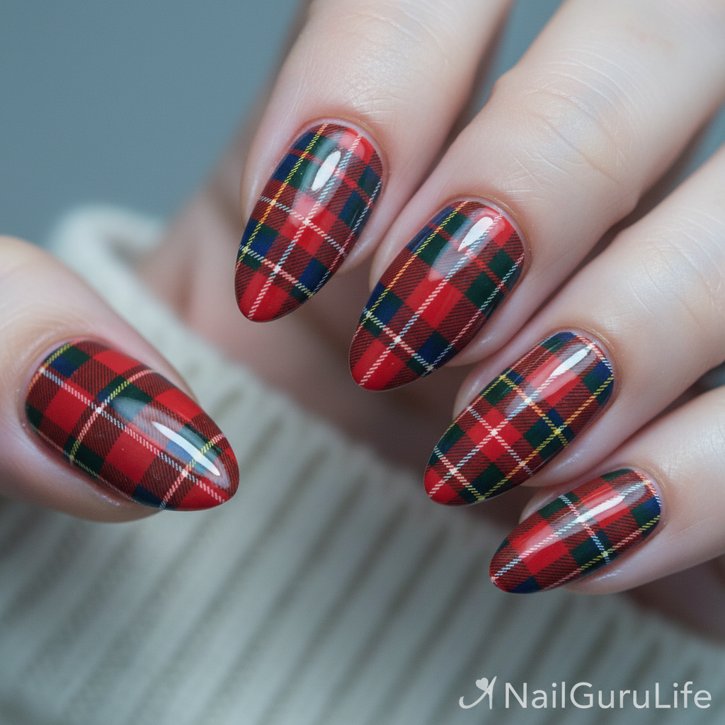 1. Classic Red Tartan Elegance
