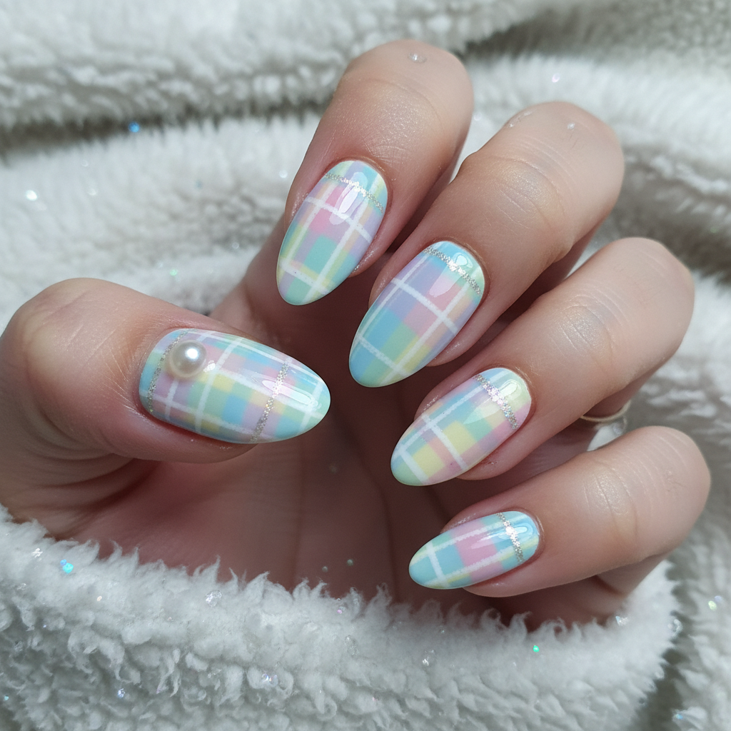 16. Whimsical Pastel Plaid Mix