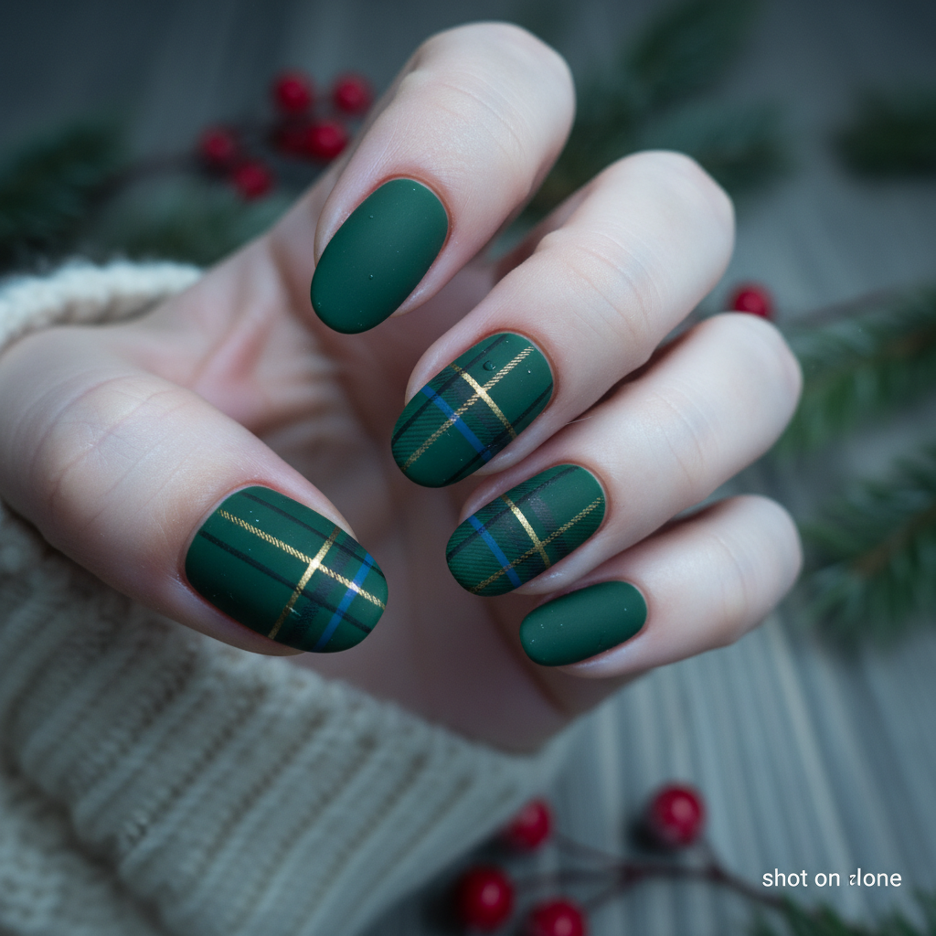2. Forest Green Highland Plaid