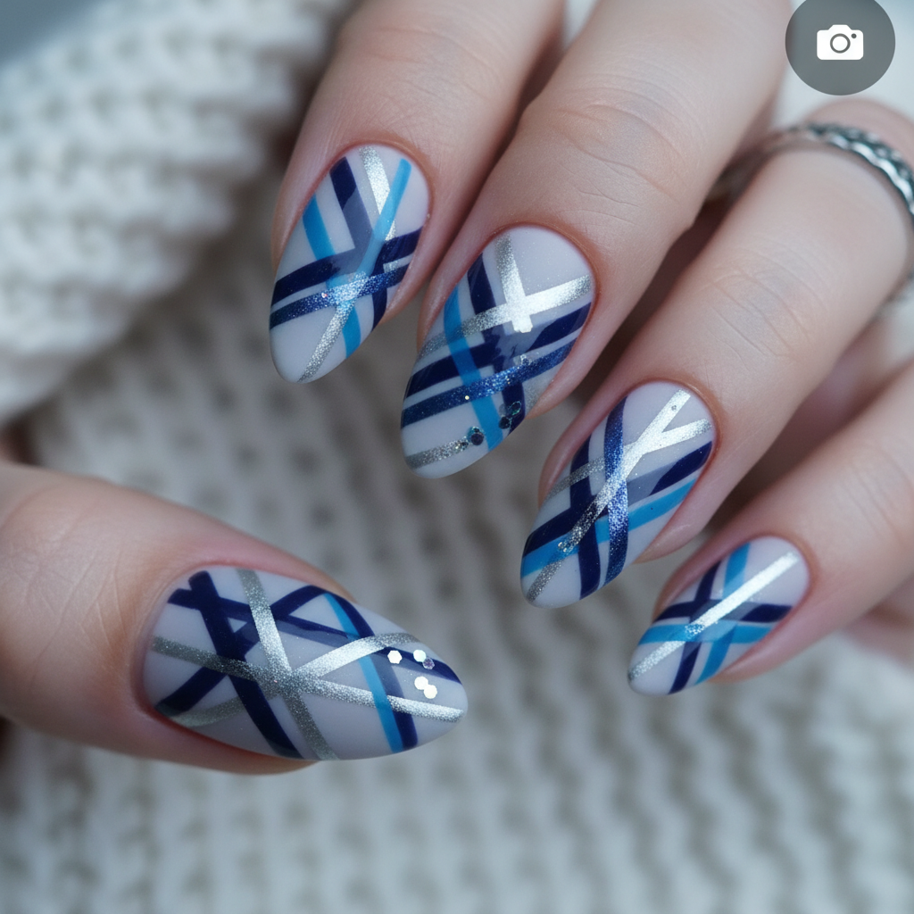 25. Bold Geometric Plaid