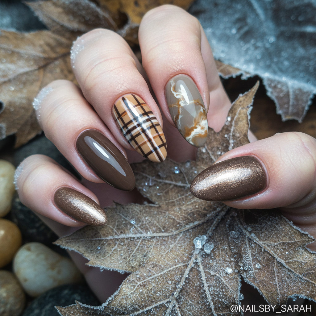 36. Sophisticated Brown Plaid