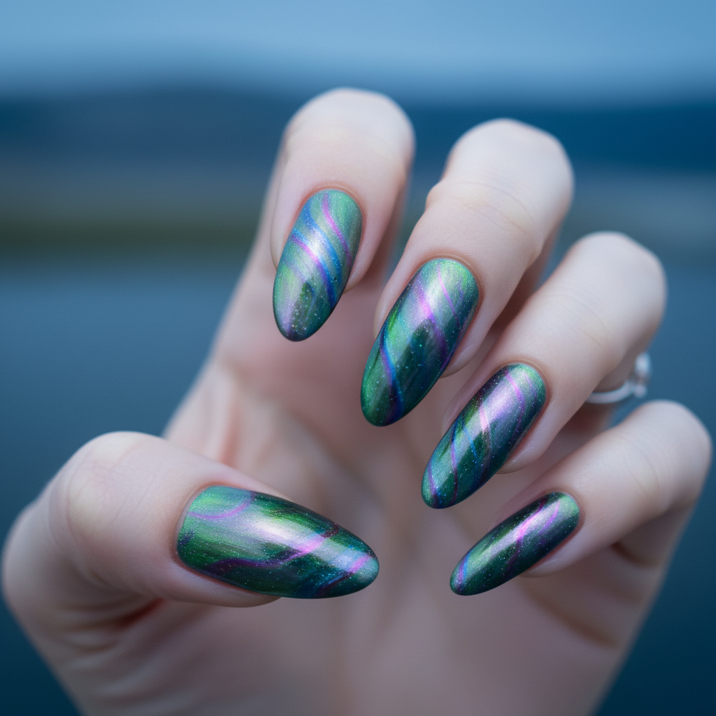 Aurora Borealis Cat-Eye