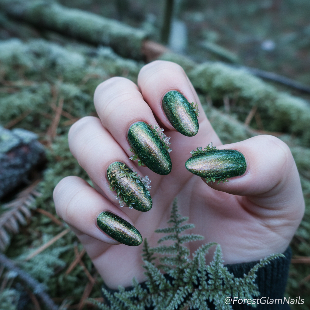 Forest Green Mossy Cat-Eye