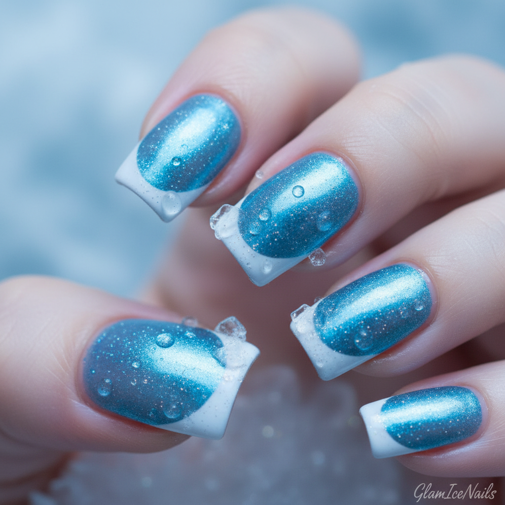 Frosted Blue Tips