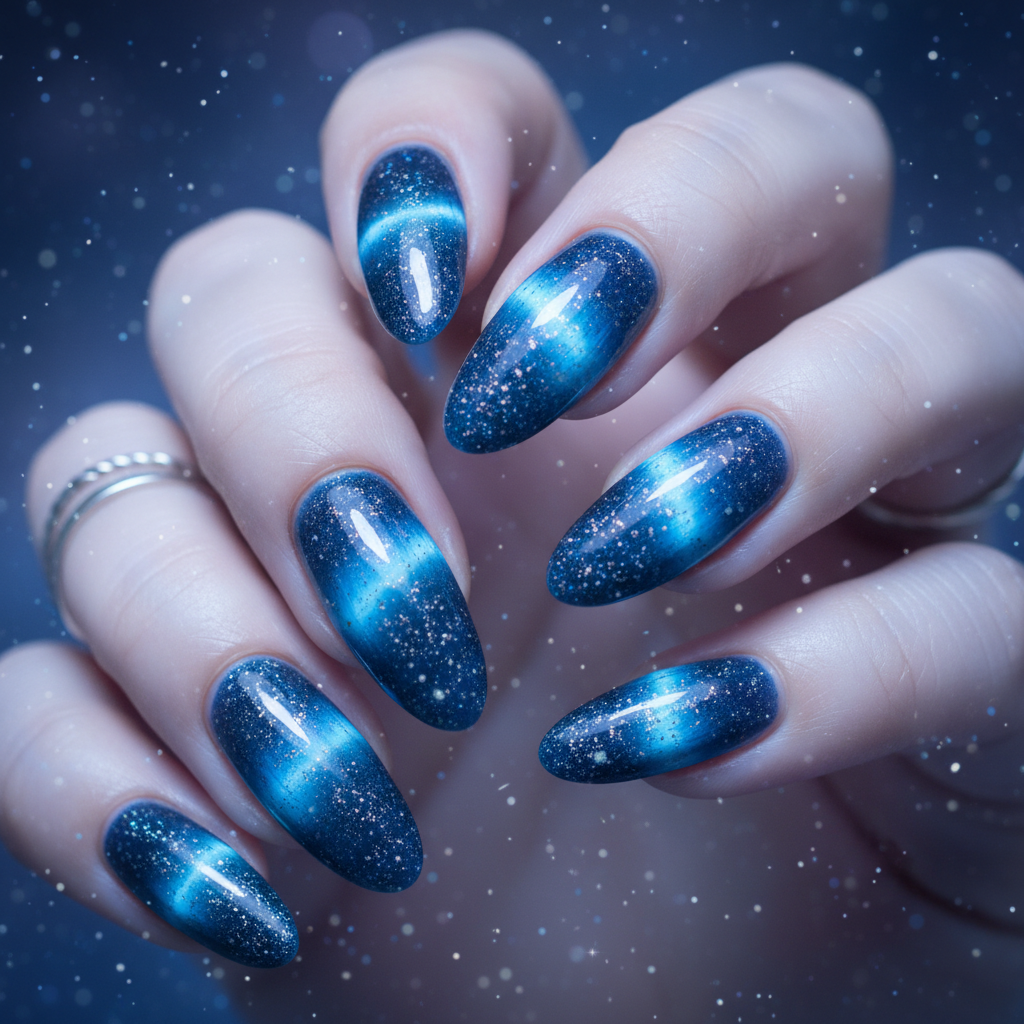 Galactic Blue Cat-Eye