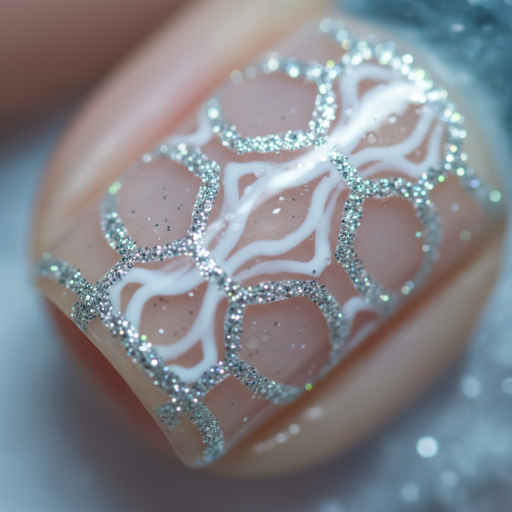 Glitter Outline Lace