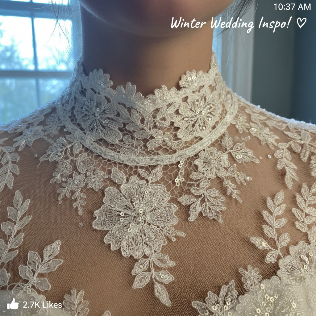 Illusion Neckline Elegance