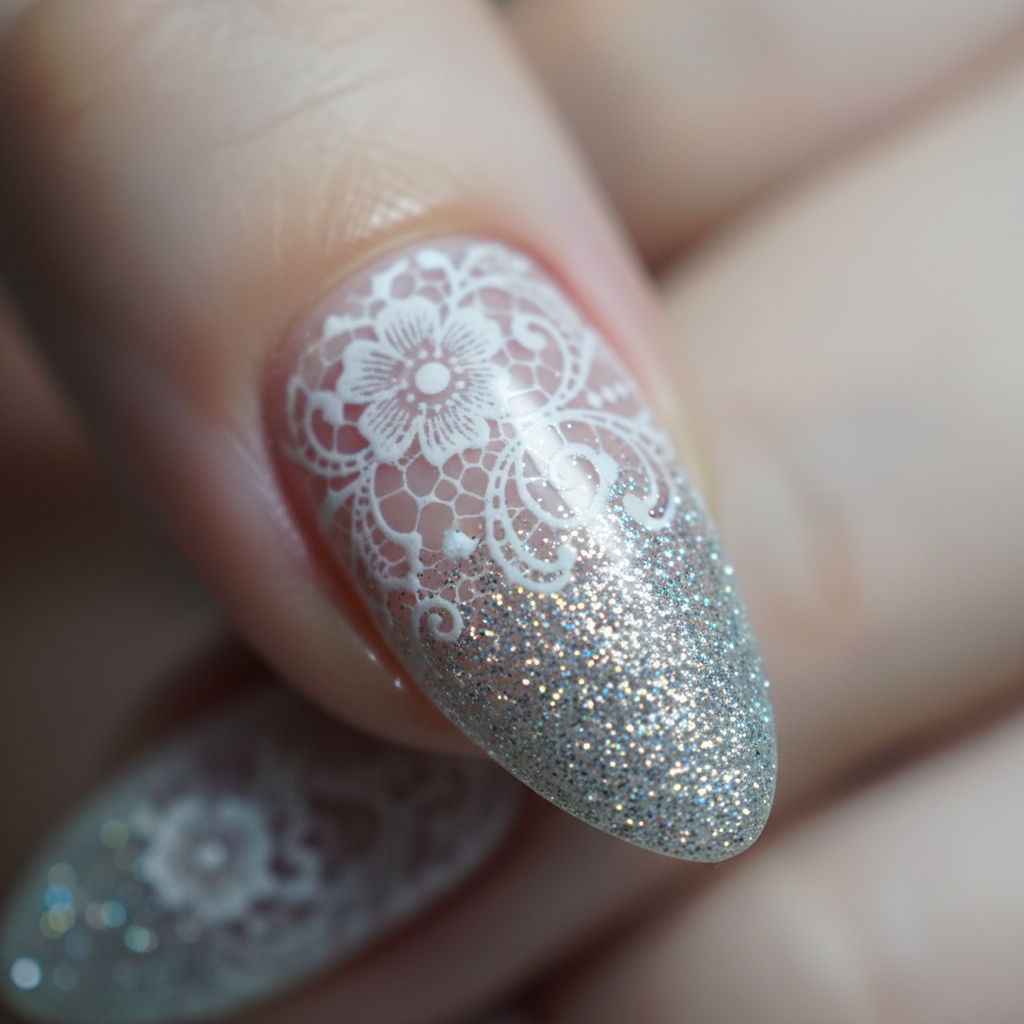 Lace and Glitter Fade