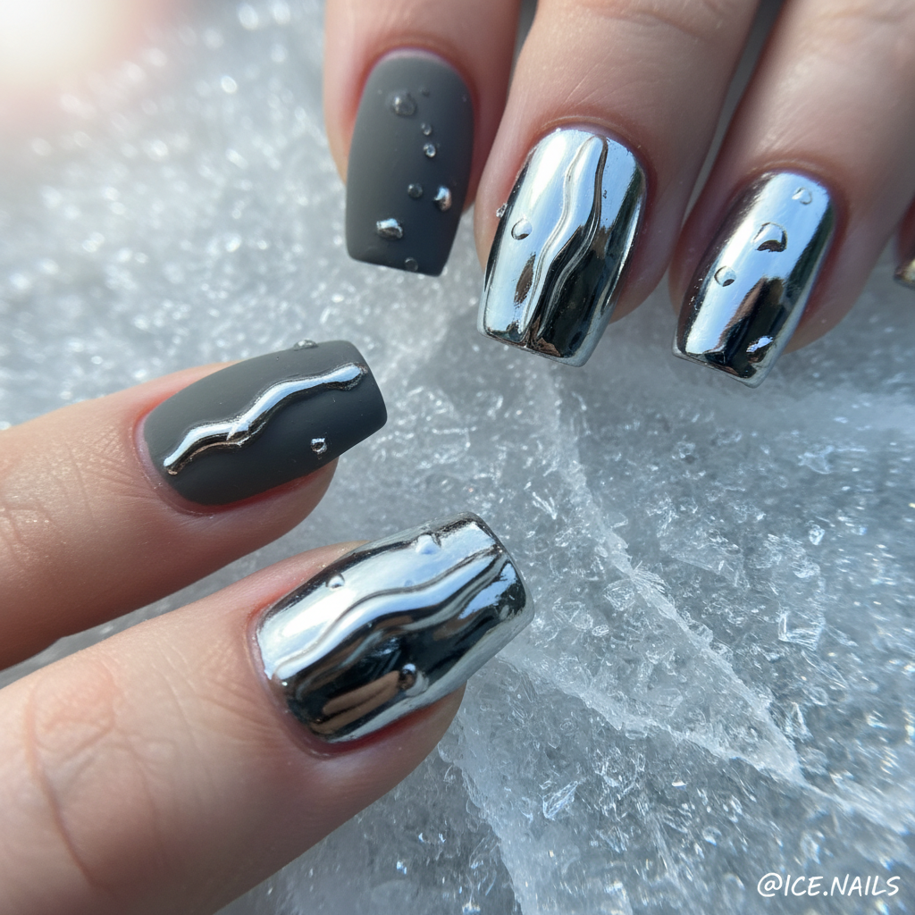 Matte & Chrome Contrast