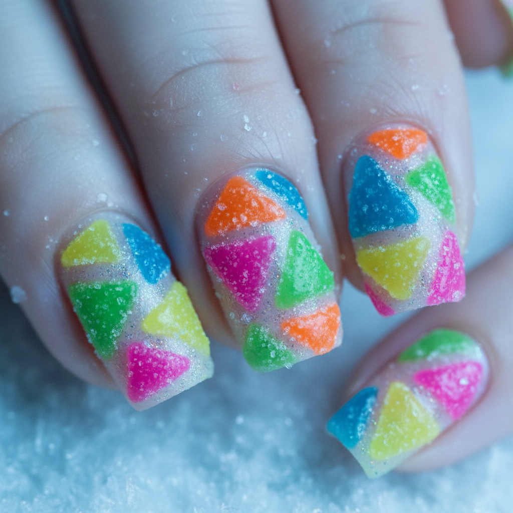 Multi-Color Gummy Geometric Shapes