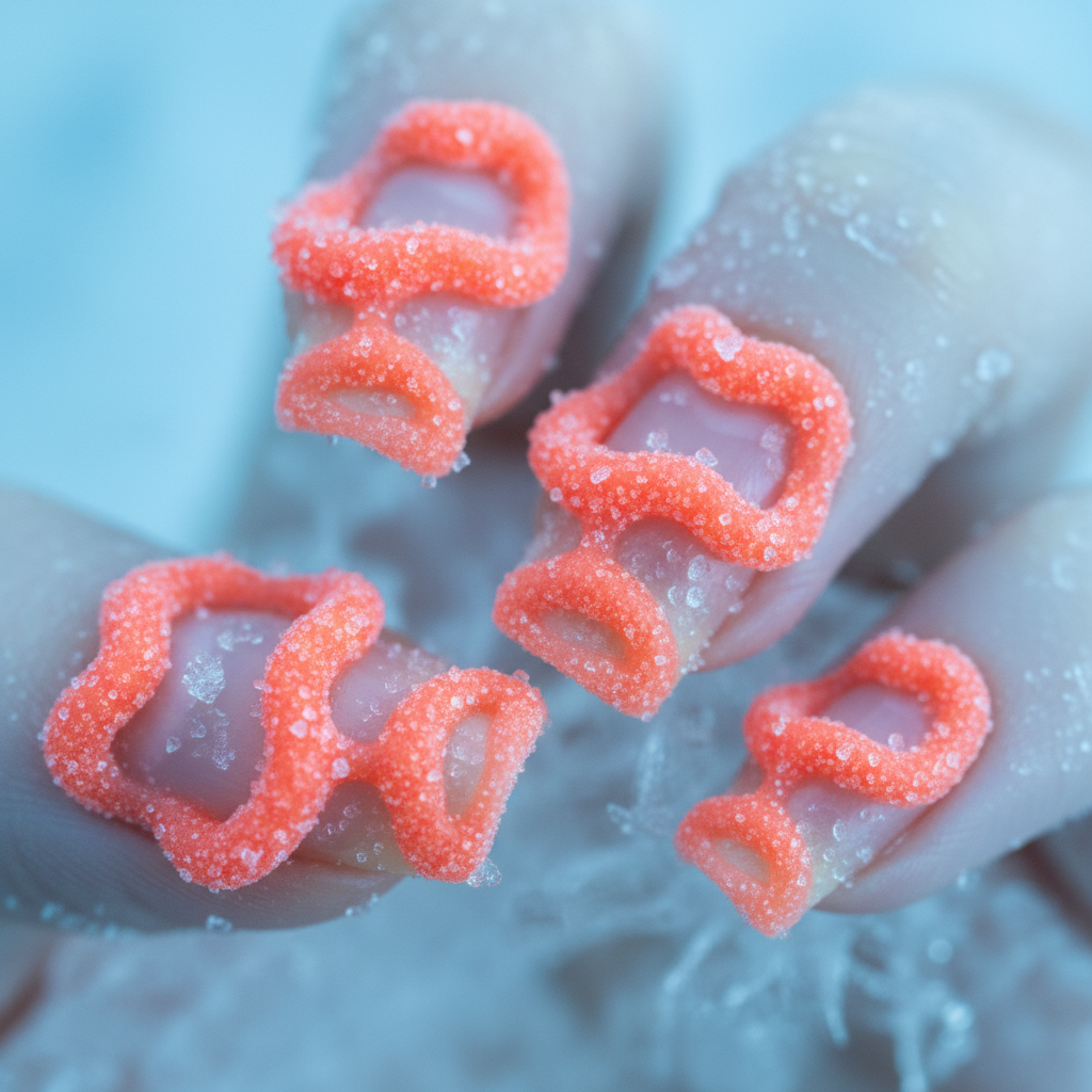 Neon Coral Gummy Squiggles