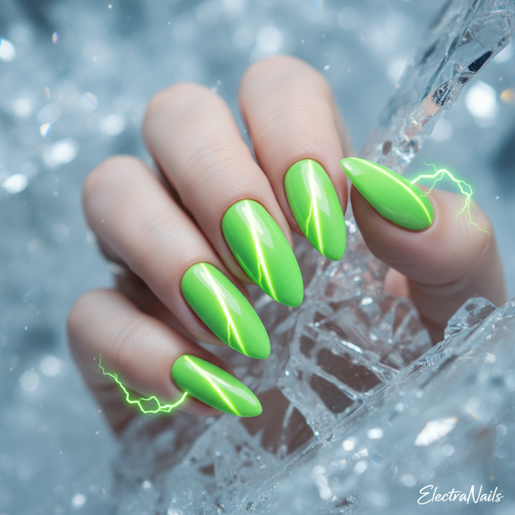 Neon Green Electric Cat-Eye
