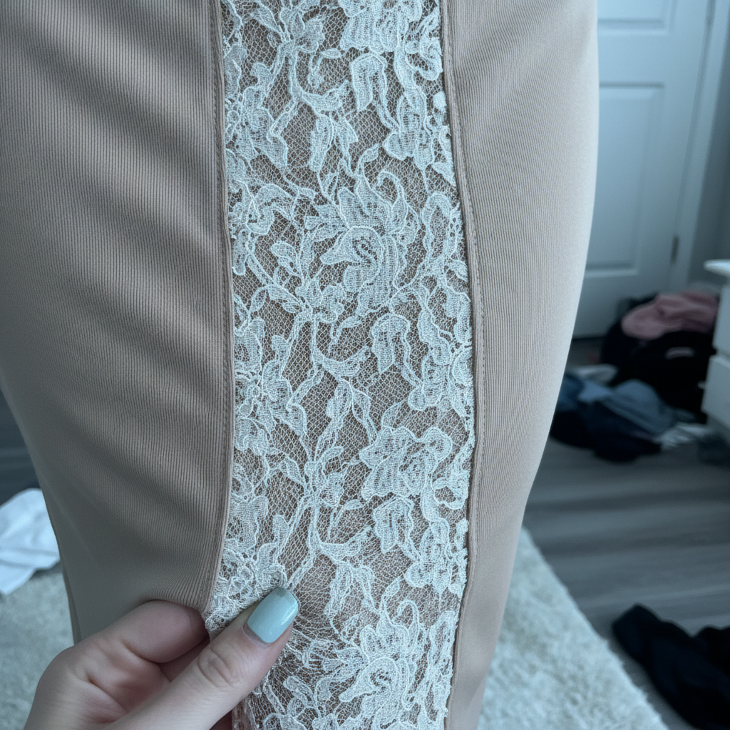 Pencil Skirt Vertical Accent