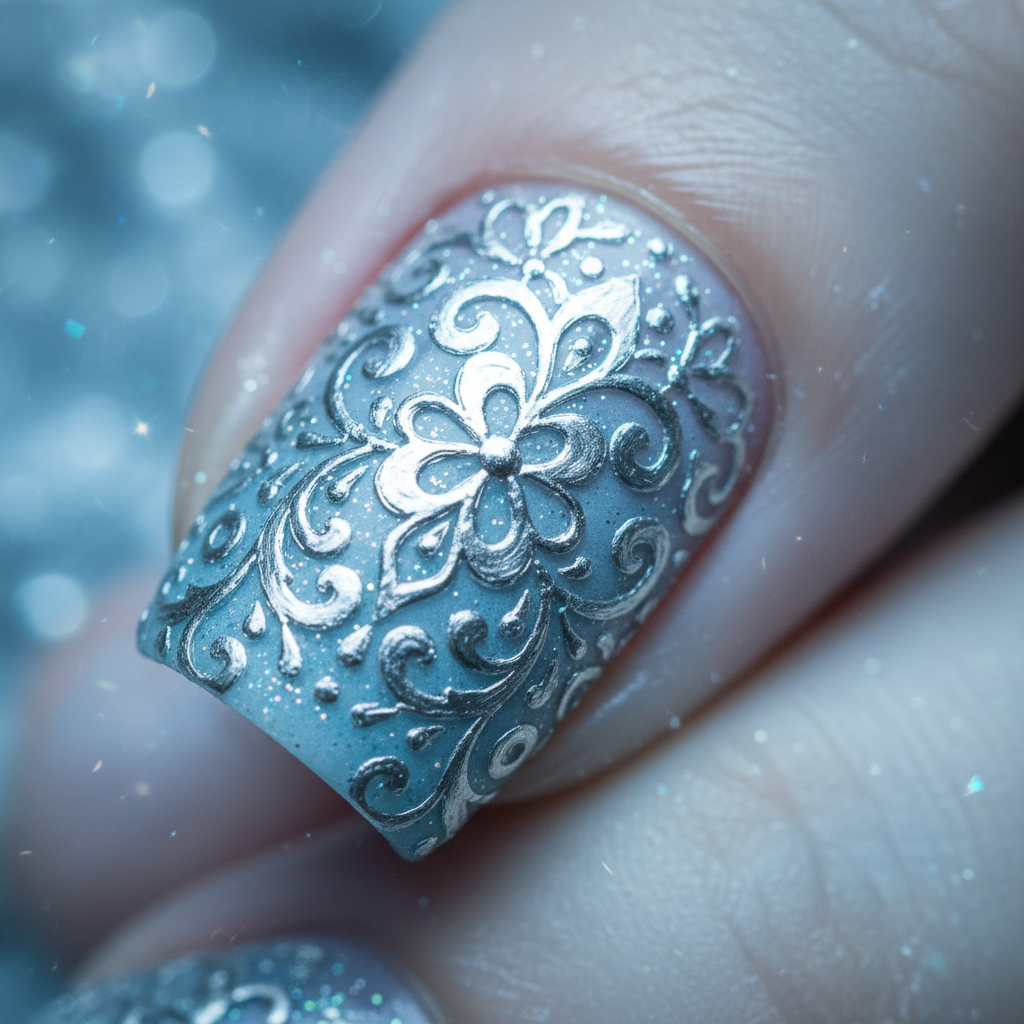 Silver Filigree Lace